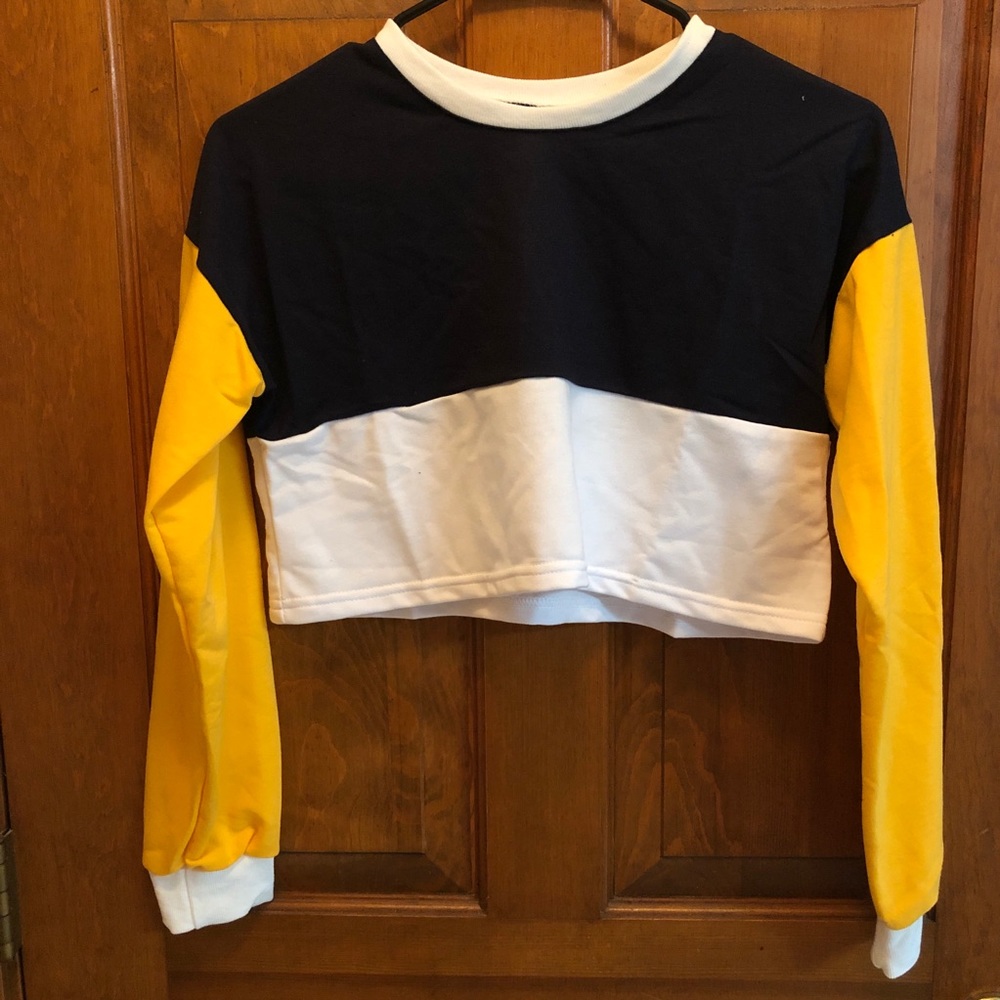 Cropped long sleeve shirt